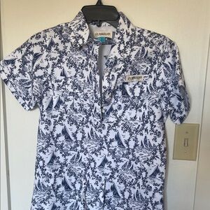 Magellan Outdoors womens Blue and White dress